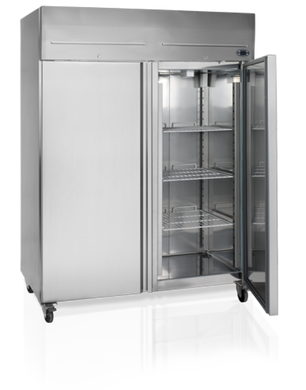 Морозильный шкаф Tefcold RF1420-P двухдверный (Дания) , 1400, 2 двери, Нерж сталь, Нержавеющий, Динамическое