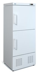 Комбинированный шкаф холодильный МХМ ШХК-400М, 400, 2 двери, Глухая , Крашенный, Статическое
