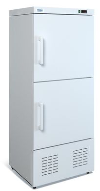 Комбинированный шкаф холодильный МХМ ШХК-400М, 400, 2 двери, Глухая , Крашенный, Статическое