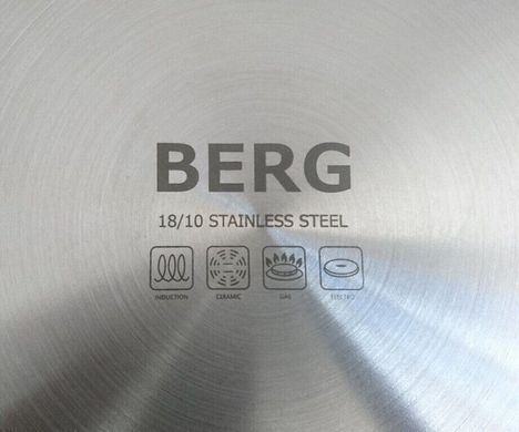 Кастрюля Berg низкая 32л d400х260h с тройным дном и крышкой