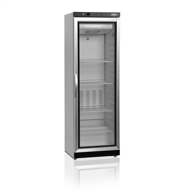 Морозильный шкаф со стеклом Tefcold UF400VG-P, 390, 1 дверь, Стекло, Крашенный, Динамическое