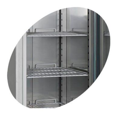 Морозильна шафа Tefcold RF505-P, 490, 1 дверь, Нерж сталь, Нержавіючий, Динамічне