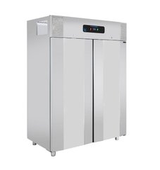 Холодильна шафа Frenox GRN-BN18-EV-SE-LED, 1400, 2 двери, Нерж сталь, Нержавіючий, Динамічне