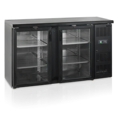 Шафа холодильна барна Tefcold CBC210G-P, +2...+10 С, 2 двери, Скло