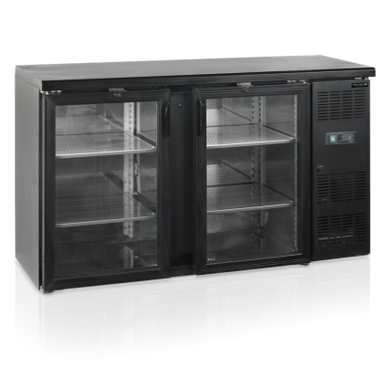 Шафа холодильна барна Tefcold CBC210G-P, +2...+10 С, 2 двери, Скло