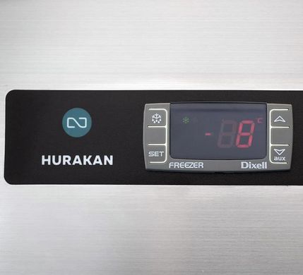 Шафа холодильна Hurakan HKN-GX650TN, 650, 1 дверь, Нерж сталь, Нержавіючий, Динамічне
