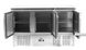 Холодильний стіл Rauder SRH S903S/S TOP 3х-дверний з нижнім агрегатом, +2...+8С, 3 двери, Нерж сталь