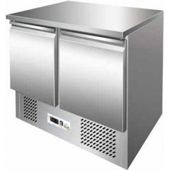 Холодильний стіл Rauder SRH S901 двохдверний з нижнім агрегатом, +2...+8С, 2 двери, Нерж сталь