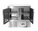 Холодильный стол Rauder SRH S901 двухдверный с нижним агрегатом, +2...+8С, 2 двери, Нерж сталь