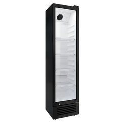Шафа холодильна GoodFood BC225NBW2LED чорна-біла, 255, 1 дверь, Скло, Фарбований, Динамічне