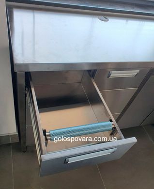 Кофестанция с ящиками, полками и местом под холодильник