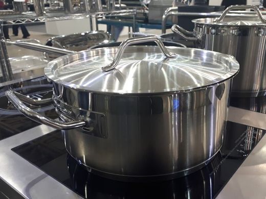 Кастрюля Berg низкая 44л d450х280h с тройным дном и крышкой
