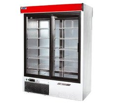 Холодильный шкаф COLD SW-1400 DR, 1200, 2 двери, Скло, Фарбований, Статичне