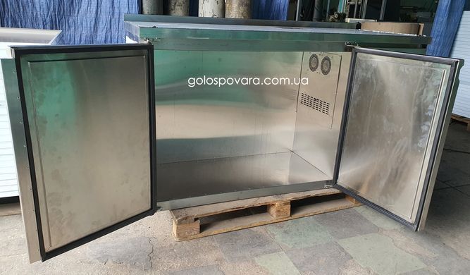 Кегератор 1550x650 из нержавеющей стали на 2 кеги