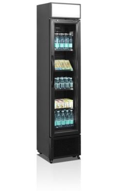 Холодильна шафа Tefcold FSC175H BLACK, 200, 1 дверь, Скло, Фарбований, Динамічне