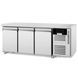 Стол холодильный GoodFood GF-GN3100TNS-HC, -2...+8 С, 3 двери, Глухая , Нерж сталь