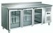 Холодильный стол Berg GN3200TNG со стеклянными дверями, +2...+8С, 3 двери, Стекло
