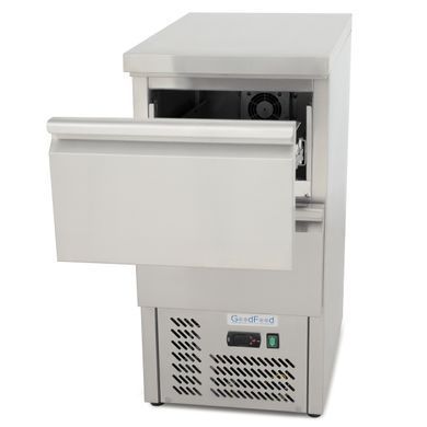 Стіл холодильний GoodFood GF-S451-2D-H6C, +2...+8С, 1 дверь, з шухлядами, Нерж сталь