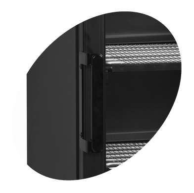 Морозильна камера-вітрина Tefcold UFSC370G Black, 290, 1 дверь, Скло, Фарбований, Статичне