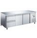 Стол холодильный GoodFood GF-GN3110TN-HC, -2...+8 С, 3 двери, c ящиками, Глухая , Нерж сталь