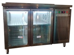 Стіл холодильний GP-2C-12070 2 скляні двері, -2...+8 С, 2 двери, Скло