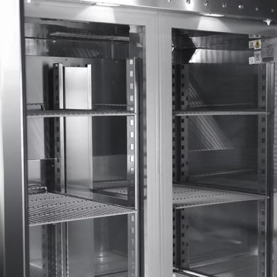 Холодильна шафа Brillis BN14-M-R290-EF, 1400, 2 двери, Нерж сталь, Нержавіючий, Динамічне