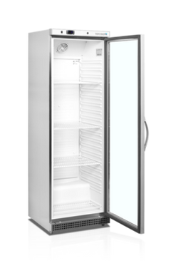 Холодильный шкаф Tefcold UR400SG-I нержавейка, 370, 1 дверь, Стекло, Нержавеющий, Динамическое