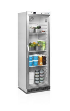 Холодильна шафа Tefcold UR400SG-I нержавійка, 370, 1 дверь, Скло, Нержавіючий, Динамічне
