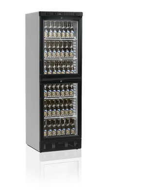 Холодильный шкаф Tefcold SCU2375-I, 370, 2 двери, Стекло, Крашенный, Динамическое