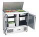 Холодильний стіл саладетта GoodFood GF-S900-H6C, +2...+8С, 2 двери, Нерж сталь