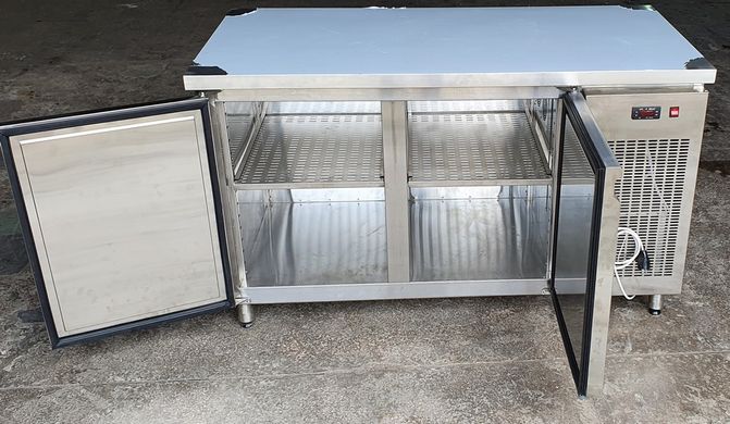 Морозильний стіл двохдверний RTR-700, -15... -18 С, 2 двери, Нерж сталь