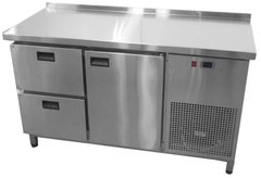 Холодильний стіл Tehma 1 двері 2 шухляди 1400х600, +2...+8С, 2 двери, з шухлядами, Нерж сталь