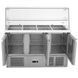 Холодильный стол GoodFood GF-S903SQ-HC, +2...+8С, 3 двери, Нерж сталь