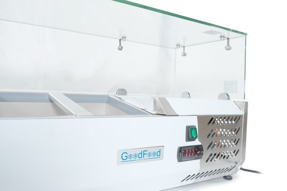 Холодильная витрина для топпинга GoodFood GF-VRX1500/380-H6C