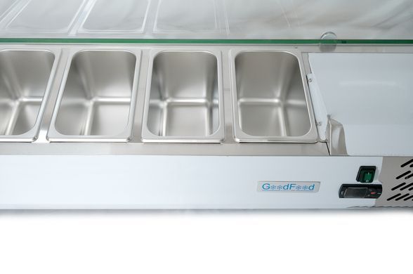 Холодильная витрина для топпинга GoodFood GF-VRX1500/380-H6C