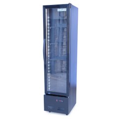 Шкаф холодильный GoodFood BC160NBB2LED чёрный-чёрный, 135, 1 дверь, Стекло, Крашенный, Динамическое