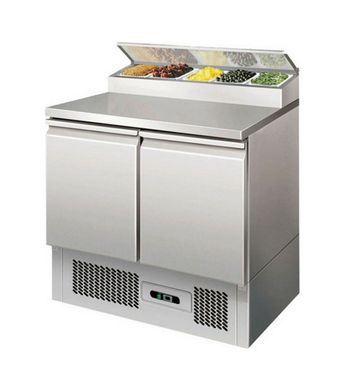 Холодильный стол саладетта FROSTY PS200, +2...+8С, 2 двери, Нерж сталь