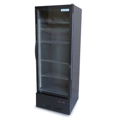 Шкаф холодильный GoodFood BC360NBB2LED чёрный без лайтбокса, 330, 1 дверь, Стекло, Крашенный, Динамическое