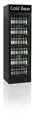 Холодильный шкаф Tefcold CEV425CP-I BLACK, 370, 1 дверь, Стекло, Крашенный, Динамическое