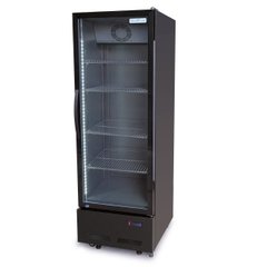Шкаф холодильный GoodFood BC480NBB2LED чёрный без лайтбокса, 470, 1 дверь, Стекло, Крашенный, Динамическое