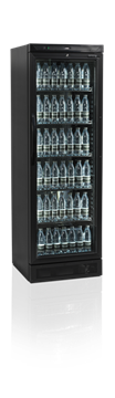 Холодильный шкаф Tefcold CEV425-I BLACK, 370, 1 дверь, Стекло, Крашенный, Динамическое