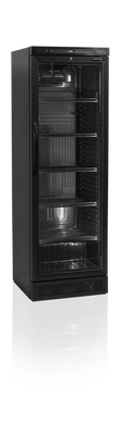 Холодильный шкаф Tefcold CEV425-I BLACK, 370, 1 дверь, Стекло, Крашенный, Динамическое