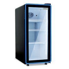 Шафа холодильна для напоїв GoodFood BC170NBW2LEDBLUE, 150, 1 дверь, Скло, Фарбований, Динамічне