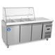 Стіл холодильний GoodFood GF-GN3100SALGC-HC, -2...+8 С, 3 двери, Глухая, Нерж сталь
