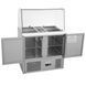 Холодильный стол саладетта GoodFood GF-S900CG-H6C, +2...+8С, 2 двери, Нерж сталь