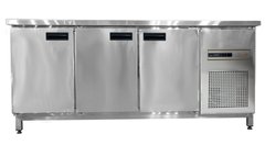 Холодильный стол Tehma 3 двери 1860х600х850, +2...+8С, 3 двери, Нерж сталь