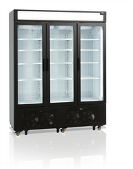 Морозильна шафа зі склом Tefcold UFSC1600GCP-P, 1200, 3 двери, Скло, Фарбований, Динамічне