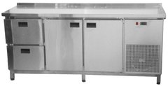 Холодильний стіл Tehma 2 дверей+2 шухляди 1860х600, +2...+8С, 3 двери, з шухлядами, Нерж сталь