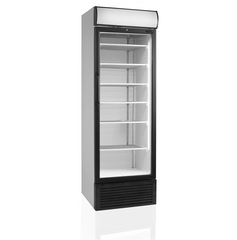 Морозильный шкаф со стеклом Tefcold UFSC1450GCP-P, 490, 1 дверь, Стекло, Крашенный, Динамическое